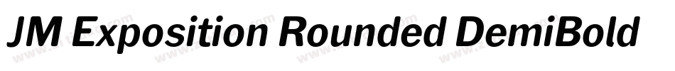 JM Exposition Rounded DemiBold字体转换